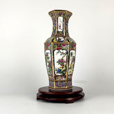 Close-up of Classical Home Living Room Retro Decorative Ceramic Ornaments showcasing the soft beige tones and detailed patterns.