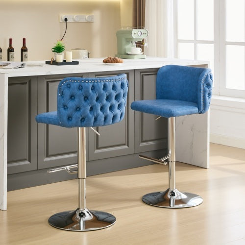 Stylish A&A Furniture Swivel Barstools showcasing comfort and chic design, available in various colors for your home pub and kitchen island.