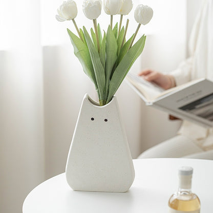 Simple Cute Cat Style Ceramic Vase