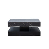 Close-up of the sleek design and high-quality materials of the 6.93IN High LED Coffee Table, ideal for modern homes.