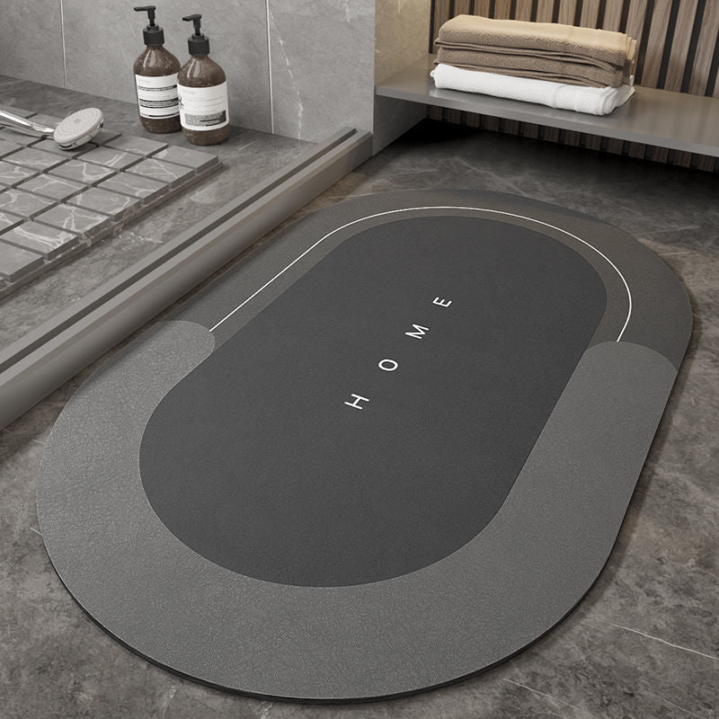 Napa Skin Super Absorbent Bath Mat displaying modern and simple design, perfect for quick drying in bathroom or kitchen, non-slip floor carpets.
