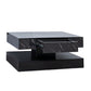 Stylish Living Room Coffee Table featuring a convenient drawer and vibrant LED lighting to enhance your living space.