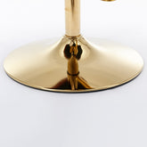 Comfortable A&A Furniture Swivel Barstools with adjustable seat height, crafted from premium PU leather, ideal for adding modern flair to your kitchen island or bar.