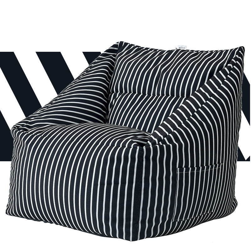 Compact Bedroom Lazy Sofa Leisure Chair in vibrant lemon yellow color, ideal for small living areas.