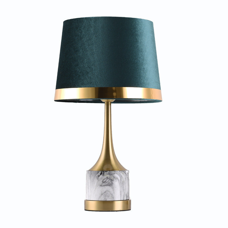 The Modern Luxury Bedside Touch Table Lamp in a contemporary living room setting, enhancing the elegant decor.
